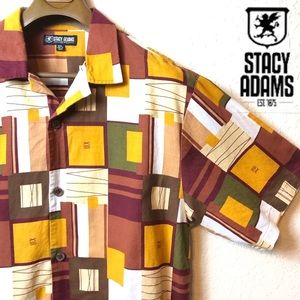 Stacy Adams Retro Bowling Shirt Linen Classic